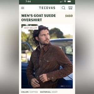 Men’s Goat Suede Overshirt